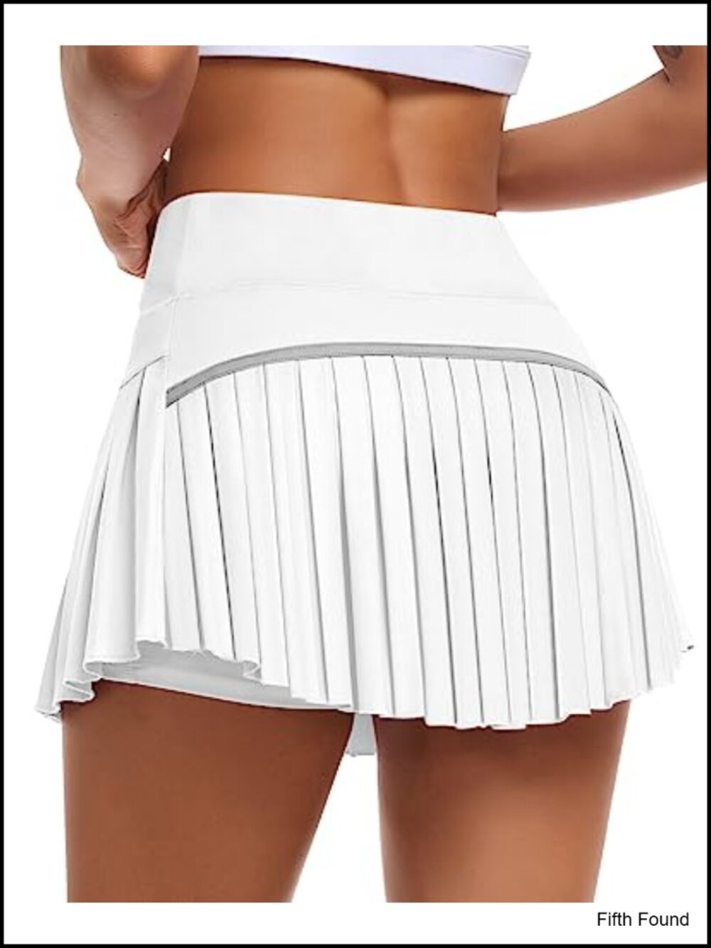 Pleated Tennis Skirt High Waist Golf Skort 2-in-1 with Pockets